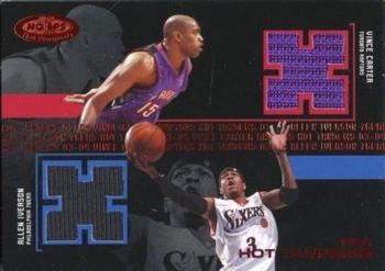 2003-04 Hoops Hot Prospects - Hot Tandems Red #VC-AI Vince Carter / Allen Iverson Front