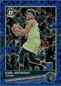 2020-21 Donruss Optic - Blue Velocity #79 Karl-Anthony Towns Front
