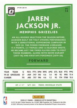 2020-21 Donruss Optic - Fanatics #16 Jaren Jackson Jr. Back