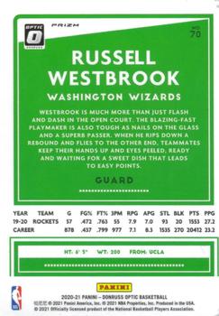 2020-21 Donruss Optic - Fanatics #70 Russell Westbrook Back