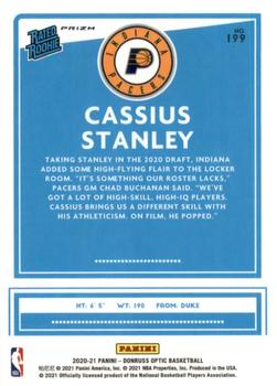 2020-21 Donruss Optic - Purple #199 Cassius Stanley Back