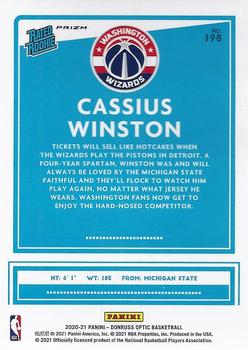 2020-21 Donruss Optic - Silver Pulsar #198 Cassius Winston Back