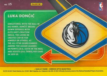 2020-21 Donruss Optic - Express Lane #13 Luka Doncic Back