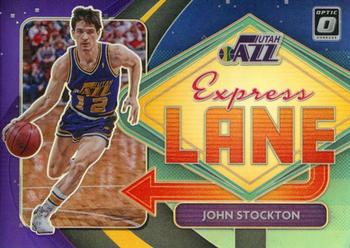 2020-21 Donruss Optic - Express Lane Purple #2 John Stockton Front