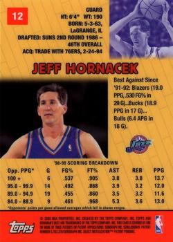 1999-00 Bowman's Best #12 Jeff Hornacek Back
