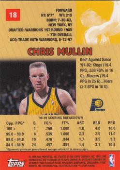 1999-00 Bowman's Best #18 Chris Mullin Back