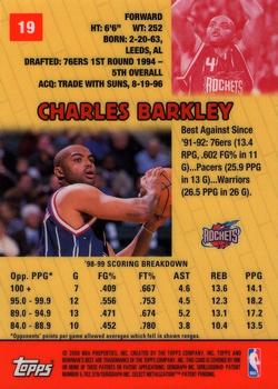 1999-00 Bowman's Best #19 Charles Barkley Back
