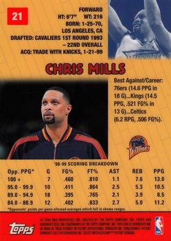 1999-00 Bowman's Best #21 Chris Mills Back