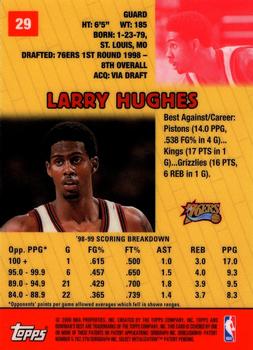 1999-00 Bowman's Best #29 Larry Hughes Back