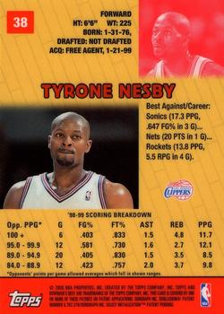 1999-00 Bowman's Best #38 Tyrone Nesby Back