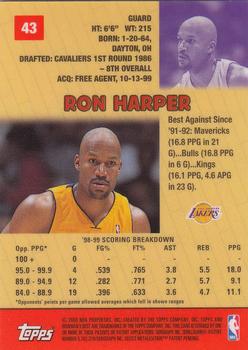 1999-00 Bowman's Best #43 Ron Harper Back
