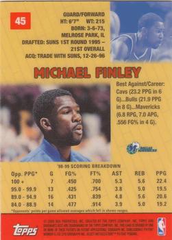 1999-00 Bowman's Best #45 Michael Finley Back