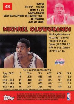 1999-00 Bowman's Best #48 Michael Olowokandi Back