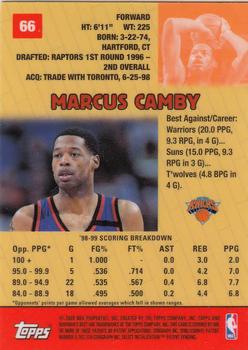 1999-00 Bowman's Best #66 Marcus Camby Back