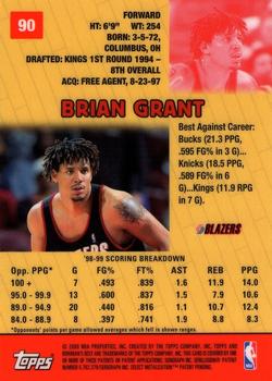1999-00 Bowman's Best #90 Brian Grant Back