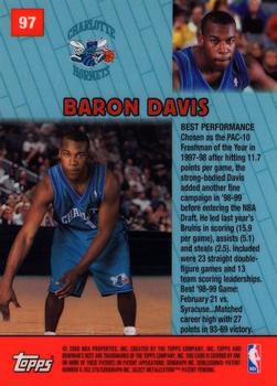 1999-00 Bowman's Best #97 Baron Davis Back