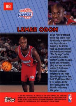 1999-00 Bowman's Best #98 Lamar Odom Back