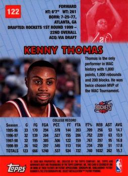 1999-00 Bowman's Best #122 Kenny Thomas Back