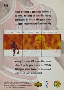 1997-98 Collector's Choice - Michael Jordan #MJ5 Michael Jordan Back