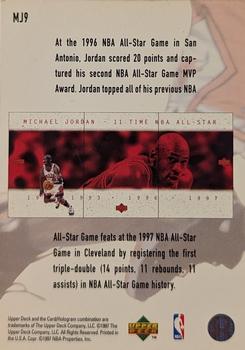 1997-98 Collector's Choice - Michael Jordan #MJ9 Michael Jordan Back