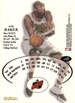 1999-00 E-X #28 Vin Baker Back