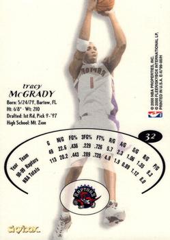 1999-00 E-X #32 Tracy McGrady Back