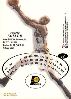1999-00 E-X #57 Reggie Miller Back