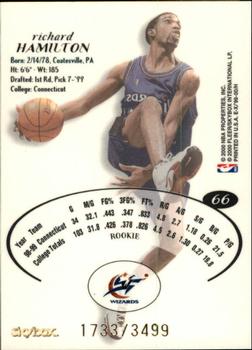 1999-00 E-X #66 Richard Hamilton Back