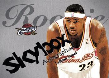 2003-04 SkyBox Autographics - Insignia Silver #77 LeBron James Front