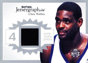 2003-04 SkyBox Autographics - Jerseygraphics Silver #J-CW Chris Webber Front