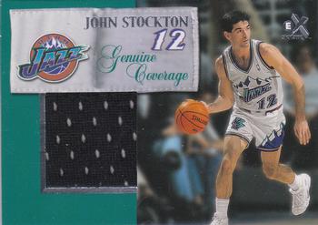 1999-00 E-X - Genuine Coverage #NNO John Stockton Front