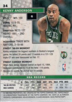 1999-00 Finest #34 Kenny Anderson Back
