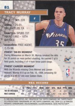 1999-00 Finest #81 Tracy Murray Back