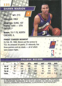 1999-00 Finest #121 Shawn Marion Back