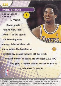 1999-00 Finest #128 Kobe Bryant Back