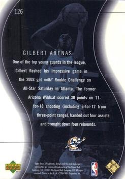 2003-04 SP Authentic - SP Limited #126 Gilbert Arenas Back