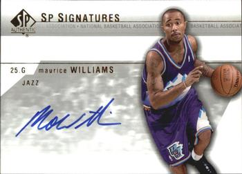 2003-04 SP Authentic - Signatures #MW-A Maurice Williams Front