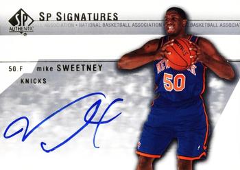 2003-04 SP Authentic - Signatures #MS-A Mike Sweetney Front