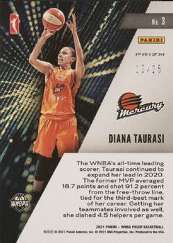 2021 Panini Prizm WNBA - Get Hyped Prizms Mojo #3 Diana Taurasi Back