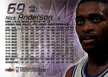 1999-00 Flair Showcase #69 Nick Anderson Back