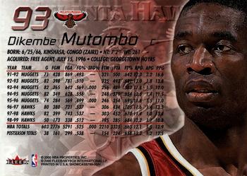 1999-00 Flair Showcase #93 Dikembe Mutombo Back