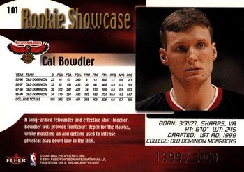 1999-00 Flair Showcase #101 Cal Bowdler Back