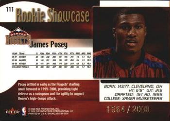 1999-00 Flair Showcase #111 James Posey Back