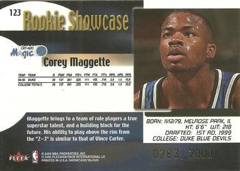 1999-00 Flair Showcase #123 Corey Maggette Back
