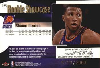 1999-00 Flair Showcase #125 Shawn Marion Back