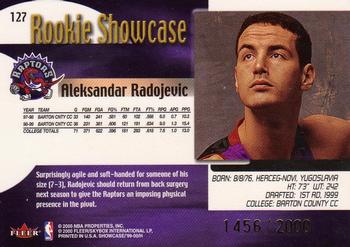 1999-00 Flair Showcase #127 Aleksandar Radojevic Back