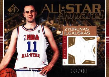 2003-04 SP Game Used - All Star Apparel Gold #ZI-AS Zydrunas Ilgauskas Front
