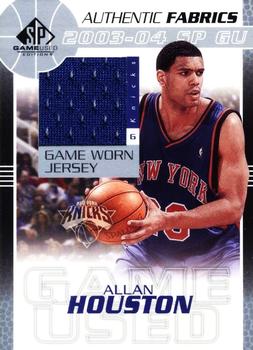 2003-04 SP Game Used - Authentic Fabrics #AH-J Allan Houston Front