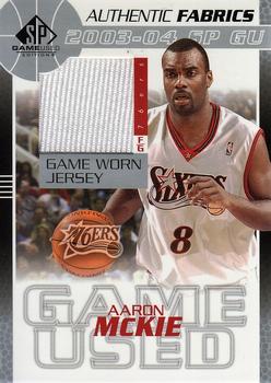2003-04 SP Game Used - Authentic Fabrics #AM-J Aaron McKie Front
