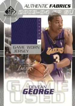 2003-04 SP Game Used - Authentic Fabrics #DG-J Devean George Front